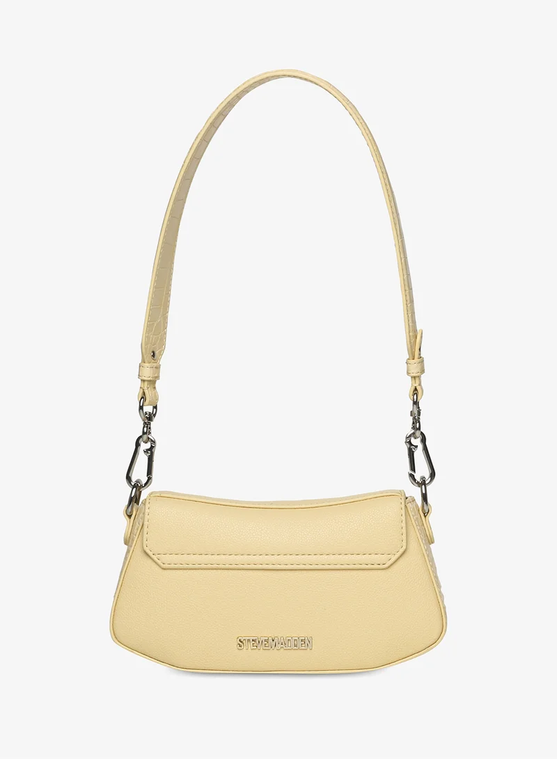 ستيف مادن حقيبة كتف صغيرة من جلد البولي يوريثين بنقشة الحصى